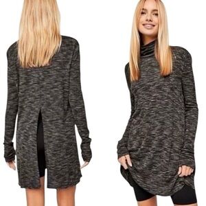 Free People We The Free Stonecold Vented Sz XS Space dye Turtleneck Tunic $268